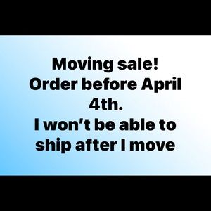 Moving sale!